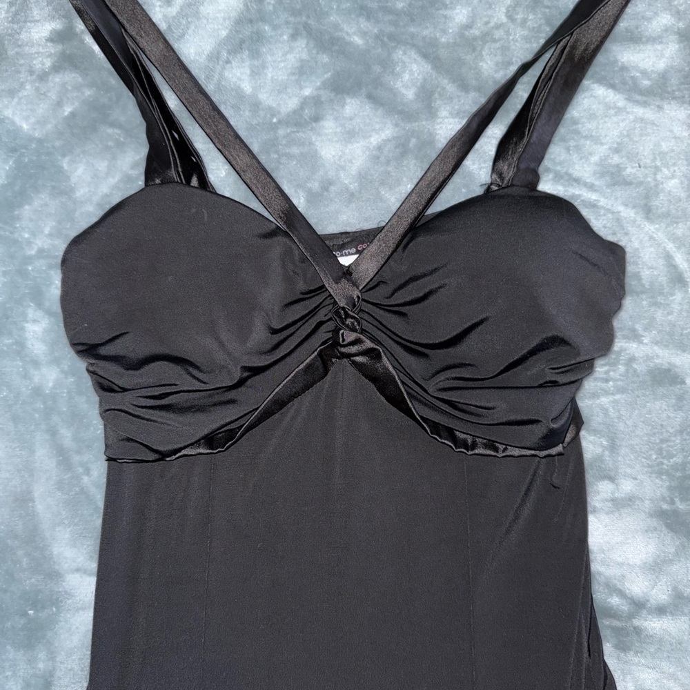 Chic Black Mini Dress with Strappy Detail